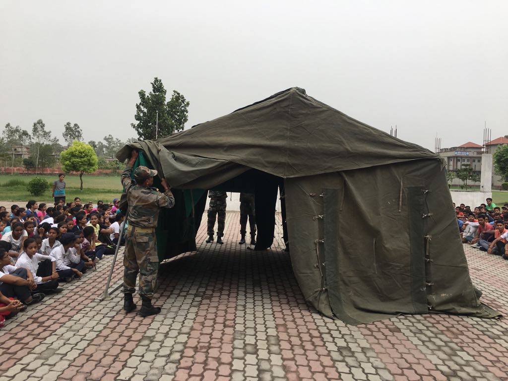 यमुनानगर के चुहरपुर में 14 हरियाणा बटालियन एन सी सी यमुनानगर द्वारा संचालित दस दिवसीय वार्षिक परिशिक्षण शिविर 