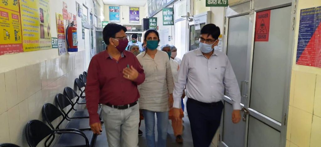 yamunanagar hulchul यमुनानगर हलचल jagadhri civil hospital inspection by dc on corona preparatoin (1)