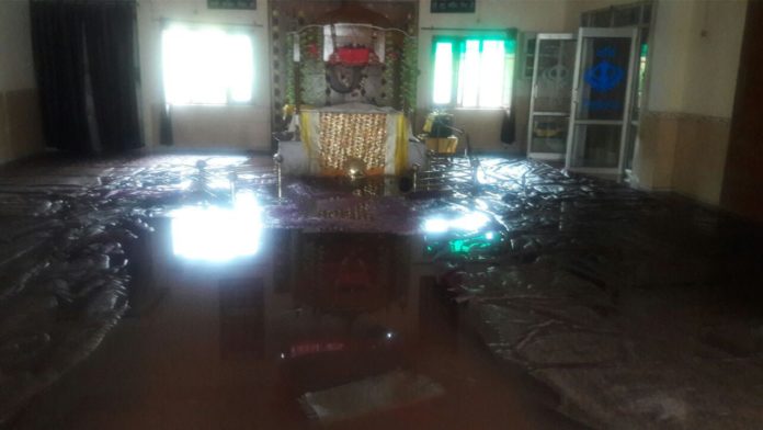 yamunanagar hulchul gurudwara sahib mein ghusa pani